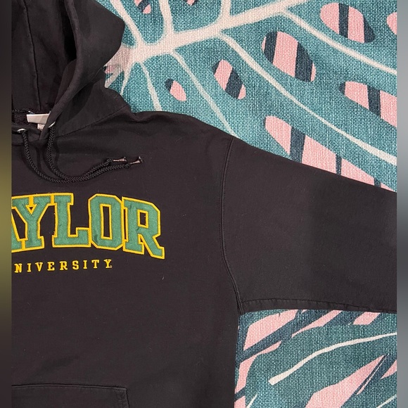 Vintage Champion Baylor University Bears Drawstring Hoodie W/ Varsity Lettering - Picture 3 of 10